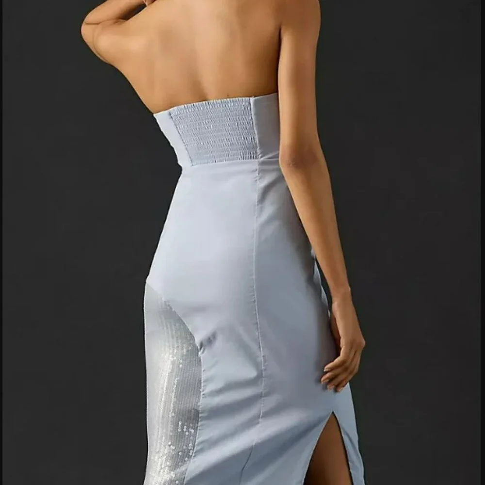 NWT- Strapless Slim Midi Dress - Picture 2 of 2